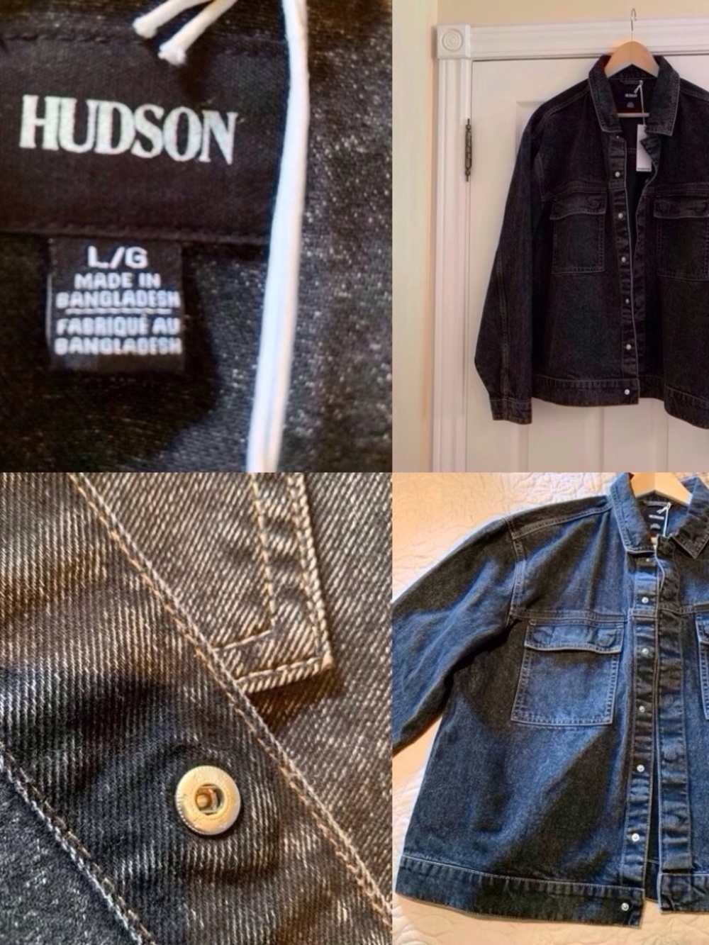NWT Hudson Jeans Men’s 100% Cotton Jacket Size Large